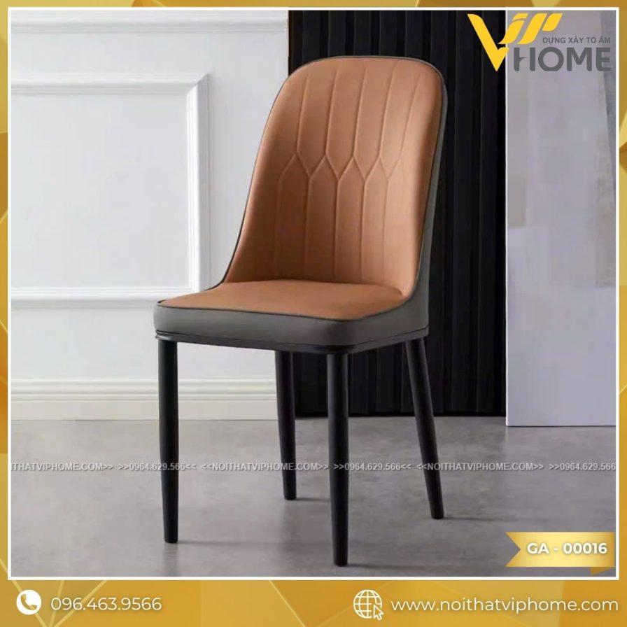 GHẾ ĂN NHẬP KHẨU BỌC DA CAO CẤP GA-00016