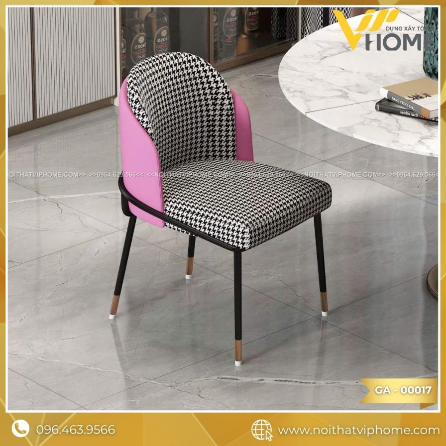 GHẾ ĂN NHẬP KHẨU BỌC DA CAO CẤP GA-00017