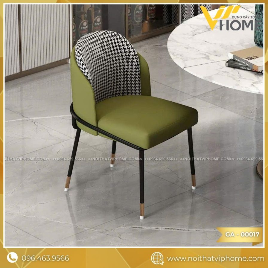 GHẾ ĂN NHẬP KHẨU BỌC DA CAO CẤP GA-00017