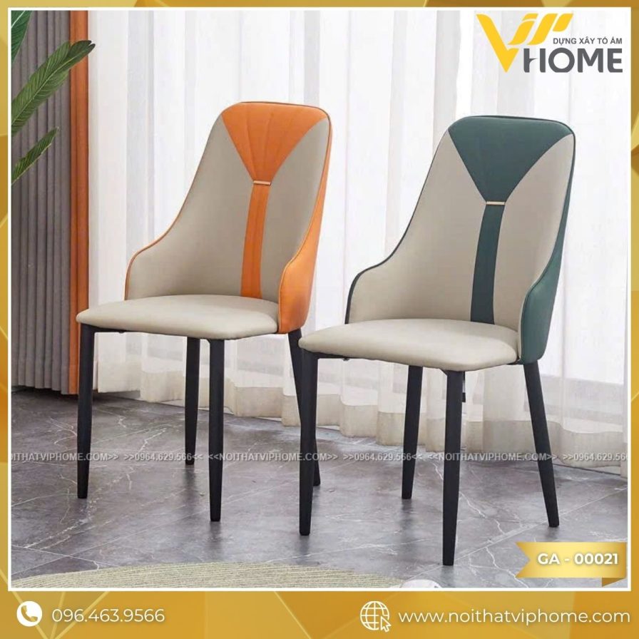 GHẾ ĂN NHẬP KHẨU BỌC DA CAO CẤP GA-00021