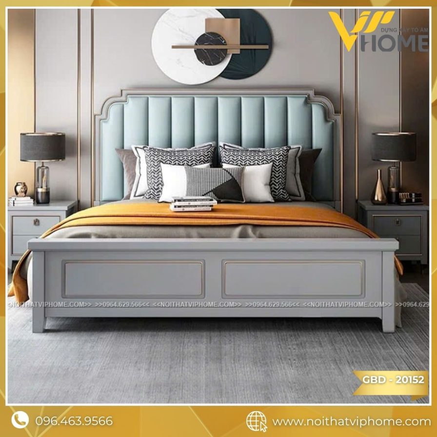 GIƯỜNG NGỦ BỌC DA CAO CẤP GBD-20152