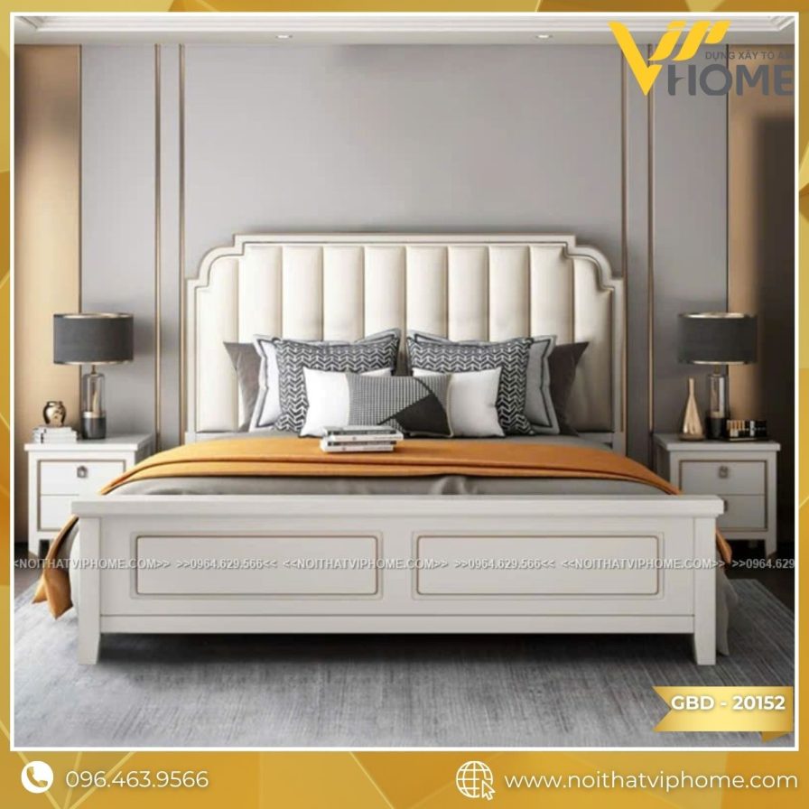 GIƯỜNG NGỦ BỌC DA CAO CẤP GBD-20152