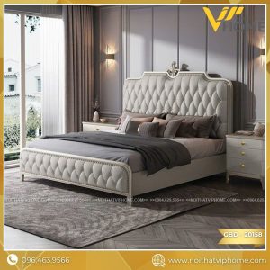 GIƯỜNG NGỦ BỌC DA CAO CẤP GBD-20158